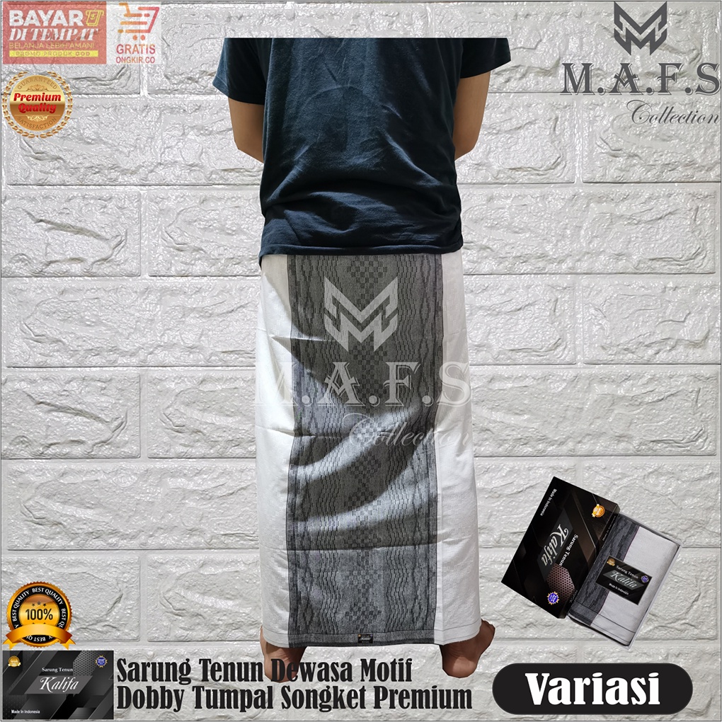 SARUNG DEWASA SARUNG MOTIF DOBBY TUMPAL SONGKET PREMIUM KALIFA