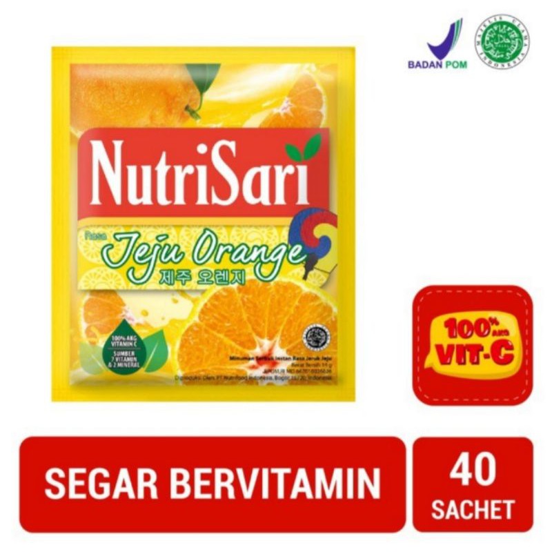 

Nutrisari Jeju Orange 1 Pack isi 40 Sachet