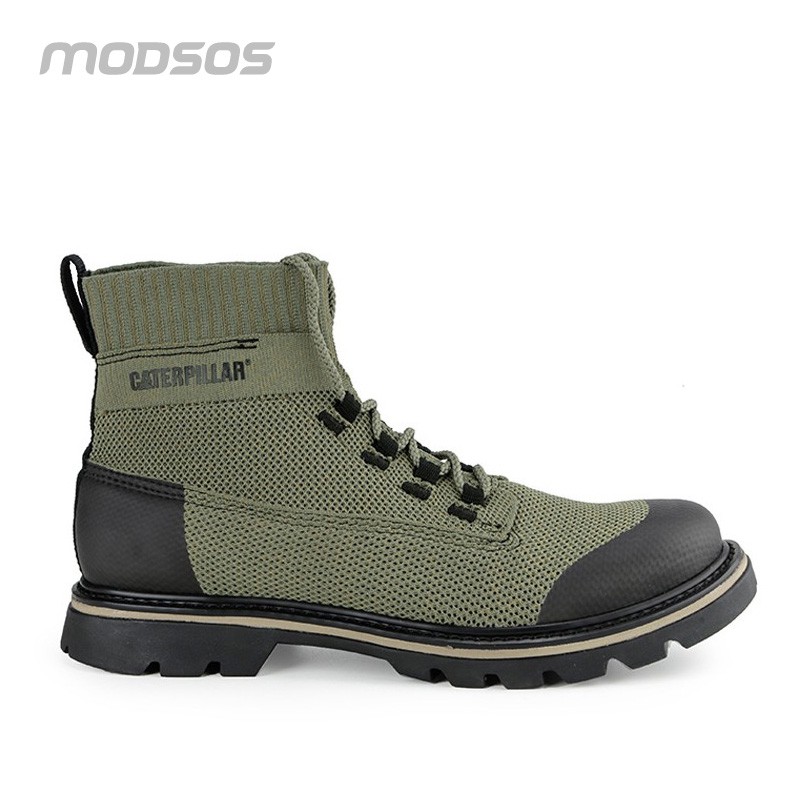 Sepatu Boots Pria Caterpillar Classified Green Original