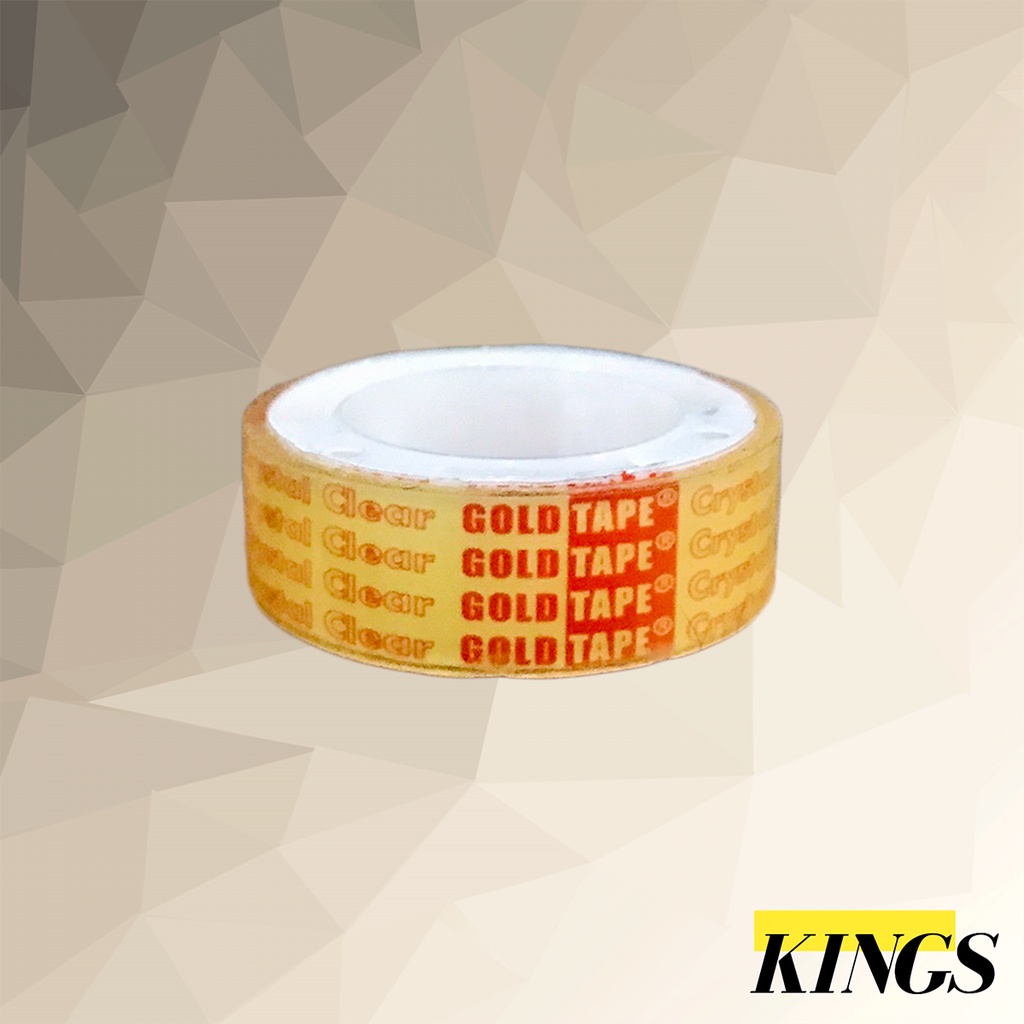

Goldtape Selotip / Solasi ½ Inch x 7 Yard 1.2 cm
