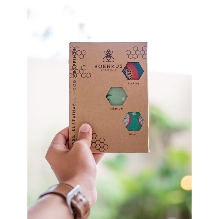 

New Arrival - Boenkus Beeswax Wrap - Tropical Fruits