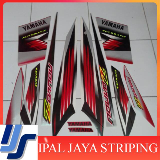 Stiker Nouvo Z 2005/2006 merah silver