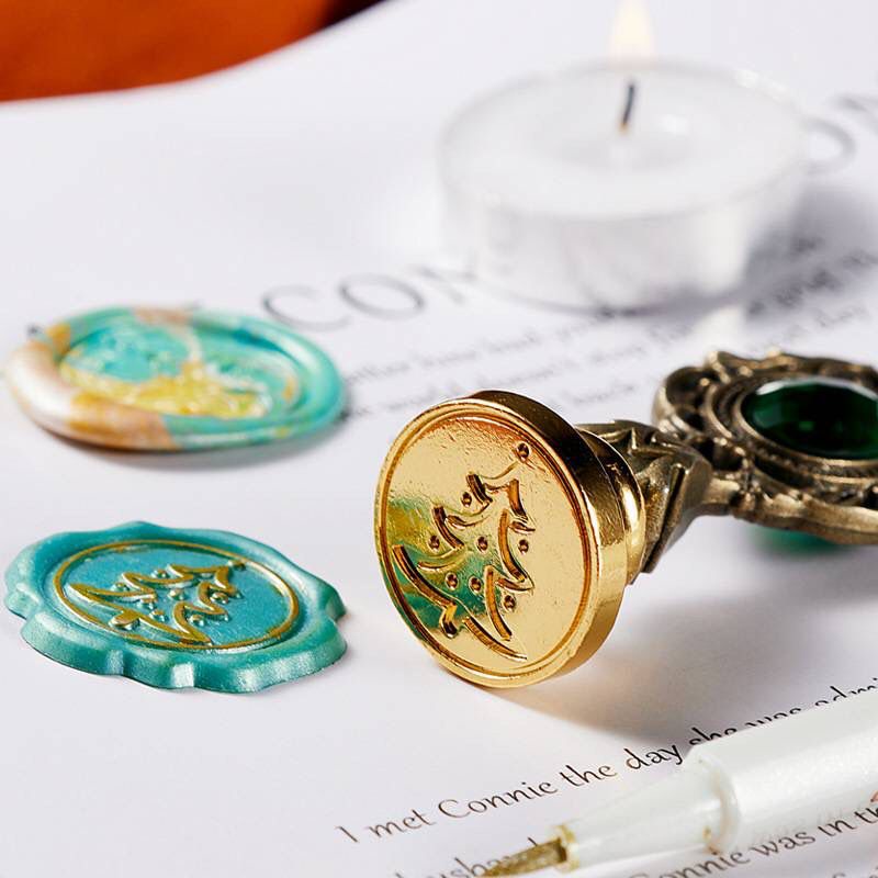 

HJK Retro Seal Wax Beads Set Stempel Sealing Lilin Segel Wax Stempel Undangan