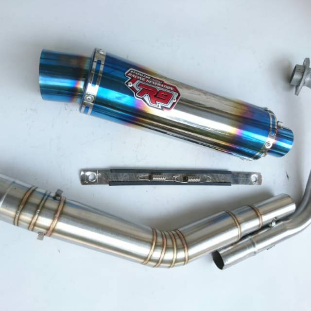 knalpot R9 satria fu mx 135