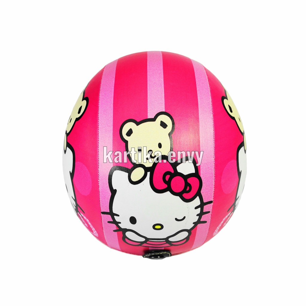 Helm Anak Gadis Model Bogo Karakter Hello Kitty