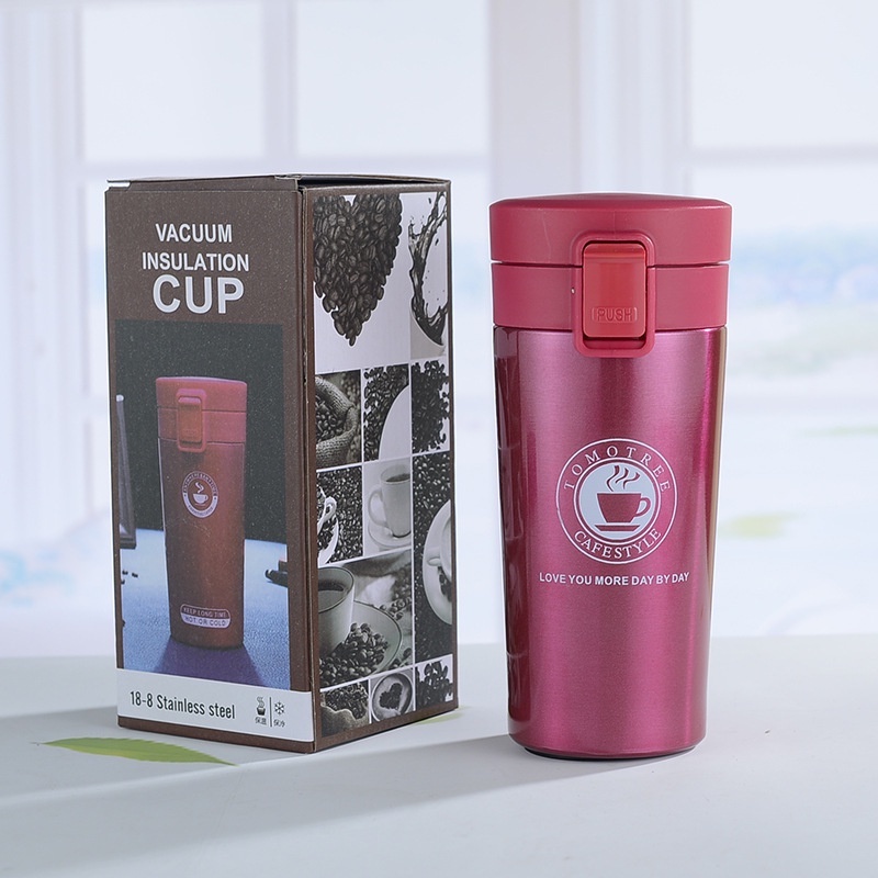 TERMOS KOPI/ TRAVEL MUG COFFEE TAHAN AIR PANAS &amp; DINGIN VACUUM COFFEE CUP B46 STAINLESS STEEL