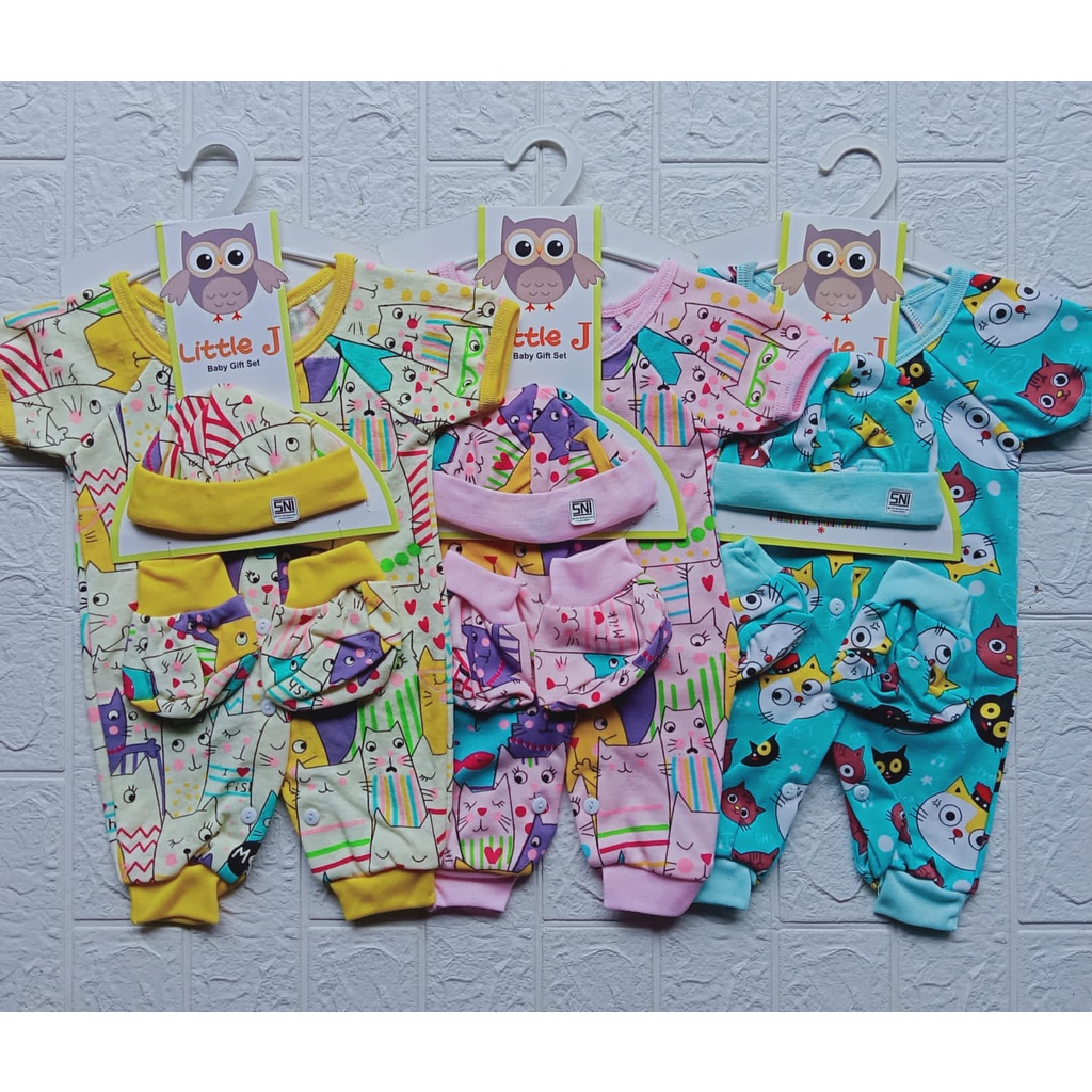 Jumpsuit set topi dan kaos kaki baju bayi baru lahir baju baby new born jumpsuit baby FATIH FASHION1