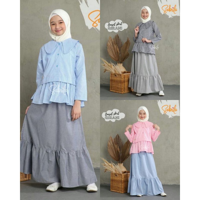 SETELAN ROK ANAK ONE SET SKIRT QIRANI