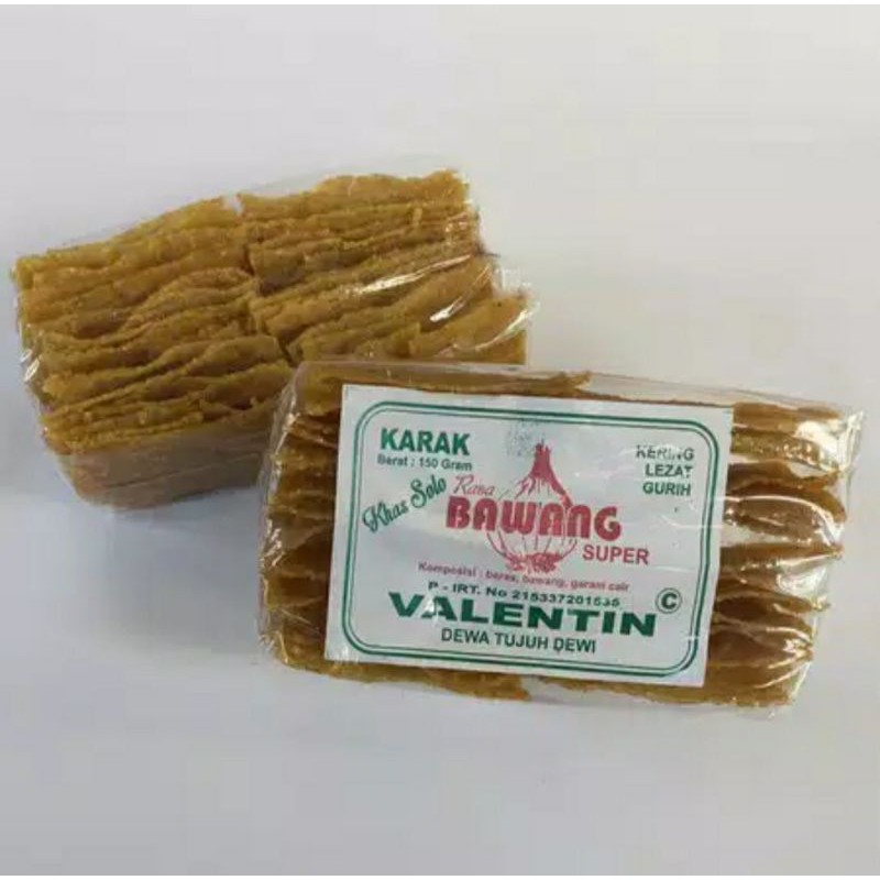 

KARAK VALENTIN MENTAH KHAS SOLO