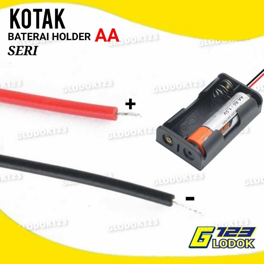 Tempat Batre AA A2 Kotak Baterai Holder 2 Slot 3 Slot 4 Slot