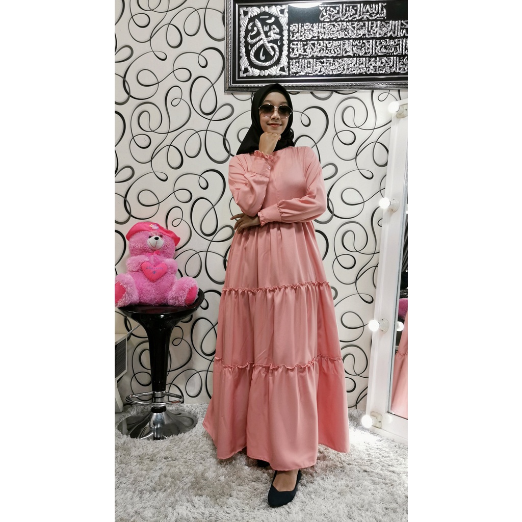 HANA Drees by NAFA Collection | Gamis Moscrepe rempel polos