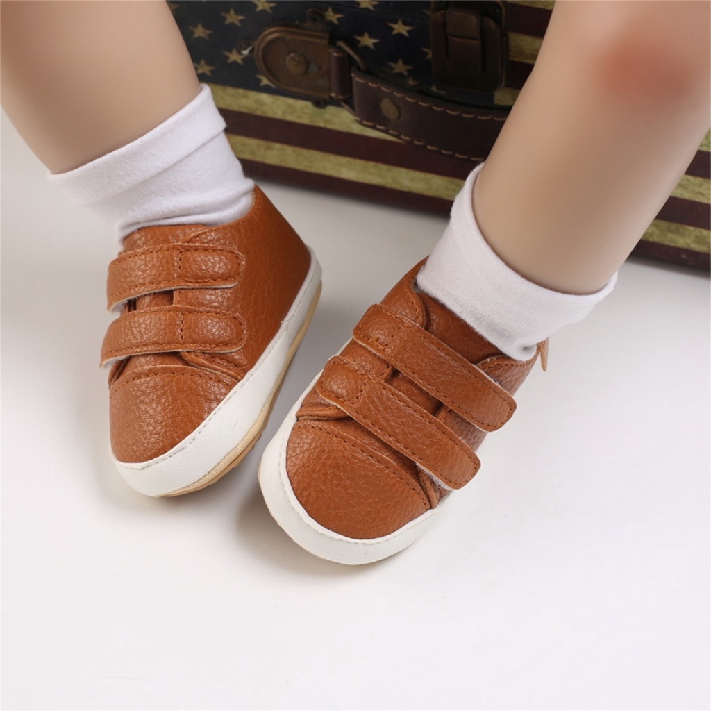 Sepatu Anak Laki Laki &amp; Perempuan - Sepatu Bayi VELCRO TYPE 003 PU Leather - Sepatu Balita Casual Import