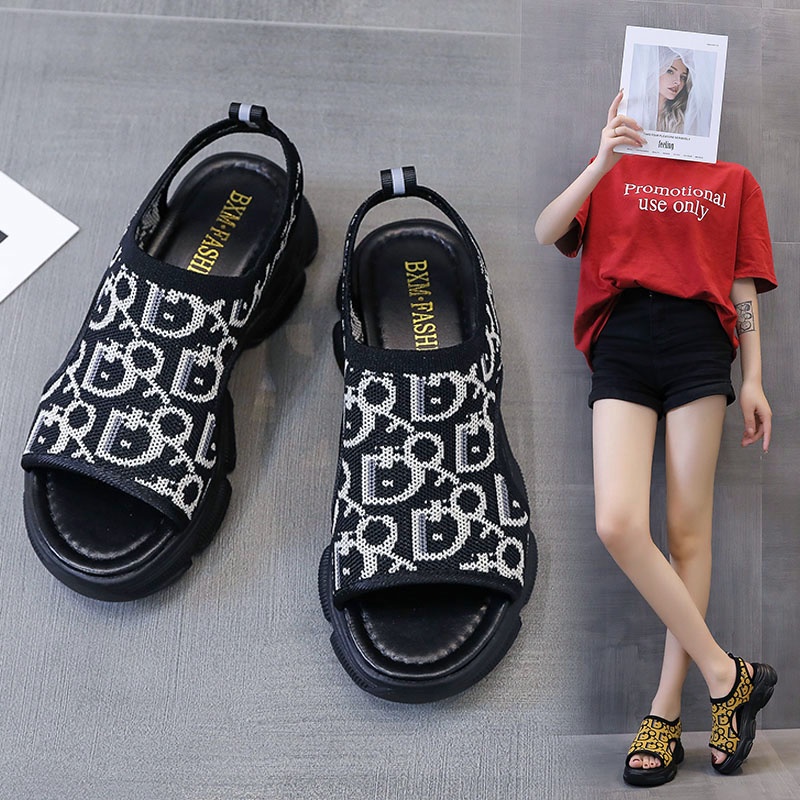 aid 0334, sandal flat wanita import fashion sandal slip on terkiniian cantik terlaris best seller