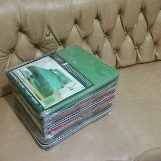 Fullheart Sprei Polos 180x200 Tinggi 30 Warna Polos Merah Putih - King 180 T30  Sp