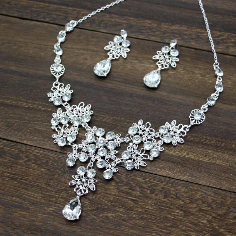 Minnie Jewelry Set - Kalung Anting - Bisa Untuk Headpiece - Aksesoris Pengantin Bridesmaid