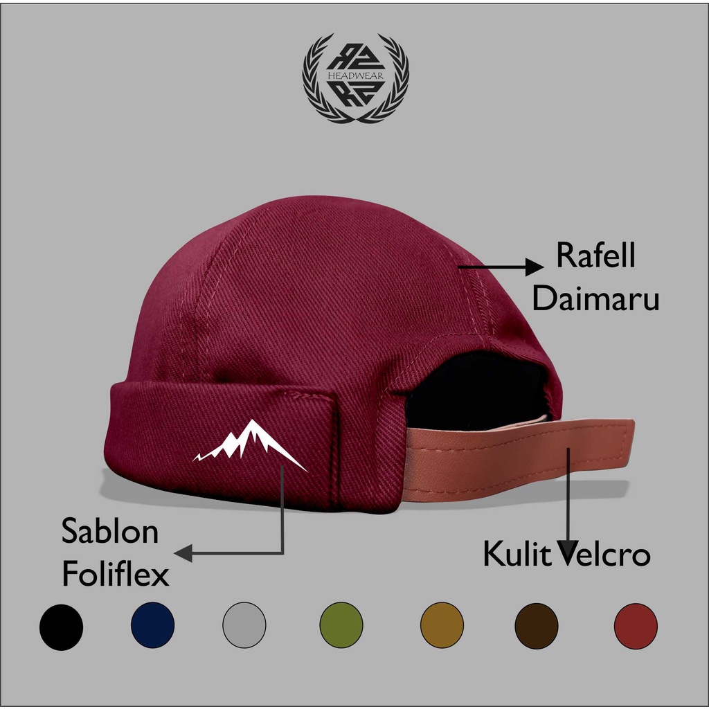 Topi Pria Dewasa Peci Uas (Mikihat) Logo Mountain Kwalitas Import