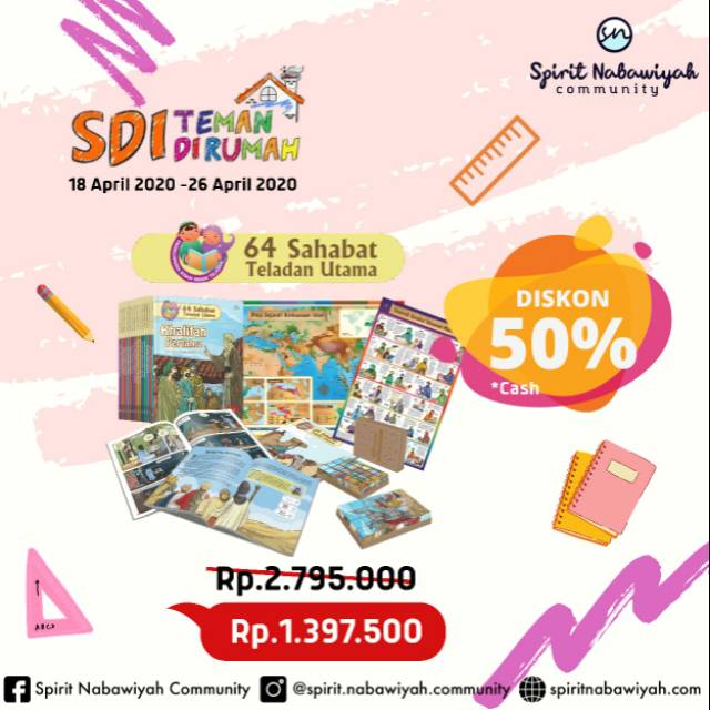 Buku Siroh Best Seller 64 Sahabat Teladan Utama