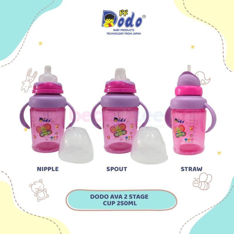 Dodo 3 stage Cup / Dodo Training Cup 3 Tahap Bayi 200 Ml