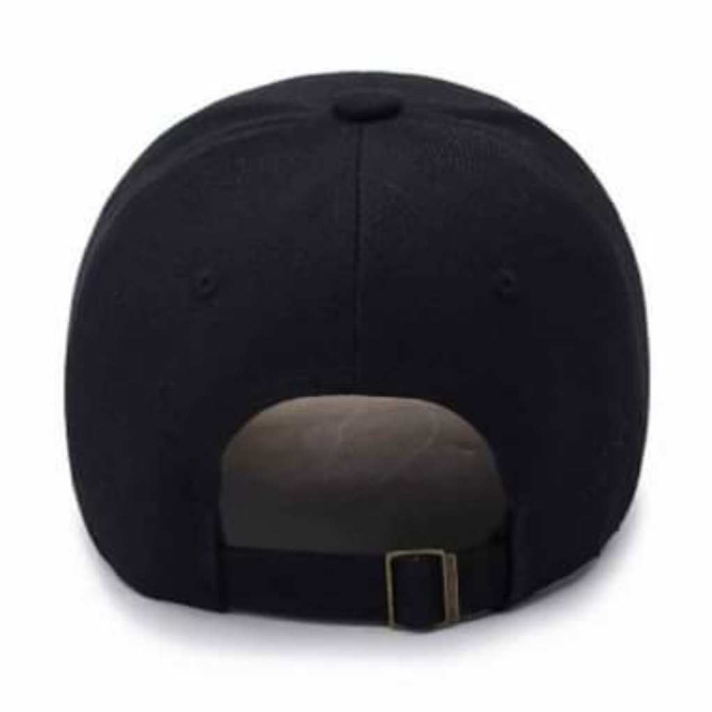 Topi pria original/ topi baseball / topi distro / topi model terbaru/ topi polos / topi snapback / topi berkualitas cap model terbaru Aksesoris fashion- Hitam