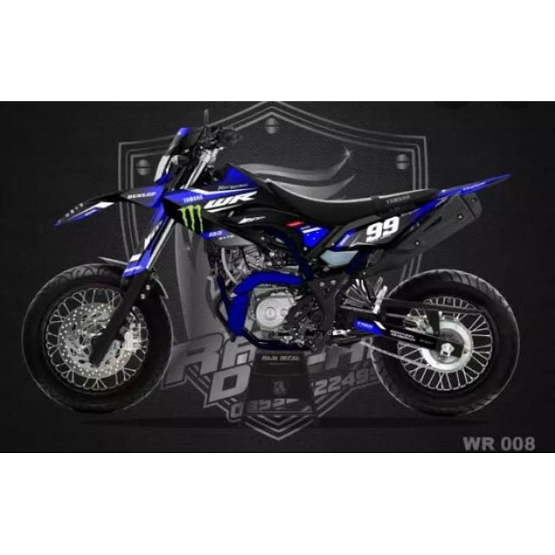 decal yamaha wr155 wr 155 full hologram pelangi maxdecal semua body full