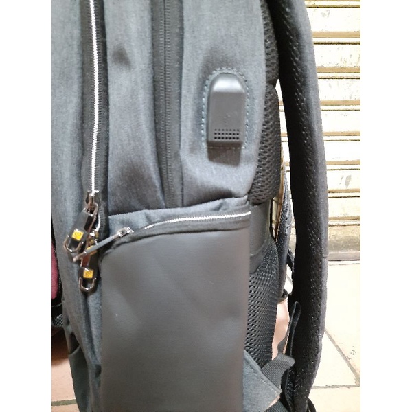 tas ransel president original 1855 1856 usb port