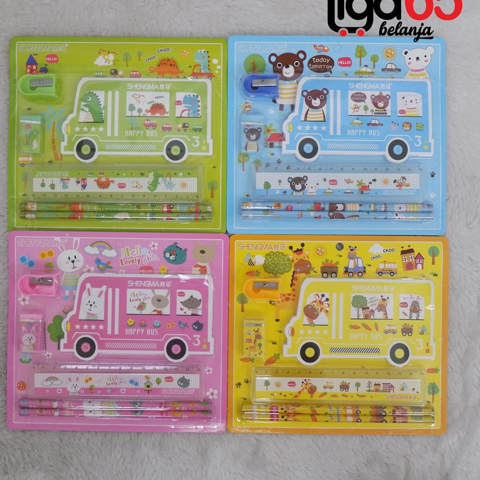 

Super Produsen 365 STATIONERY SET # Set Alat Tulis Anak Karakter Fancy Gambar Lucu
