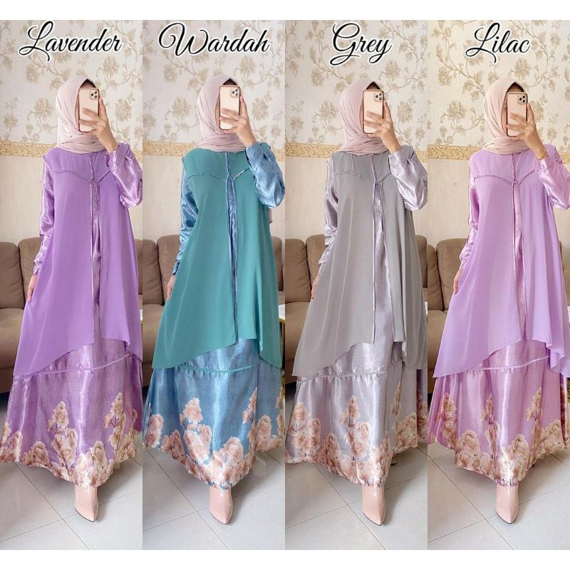 Kain Silk meteran zetta / bahan gamis seragaman sarimbit / kain satin silk meteran murah
