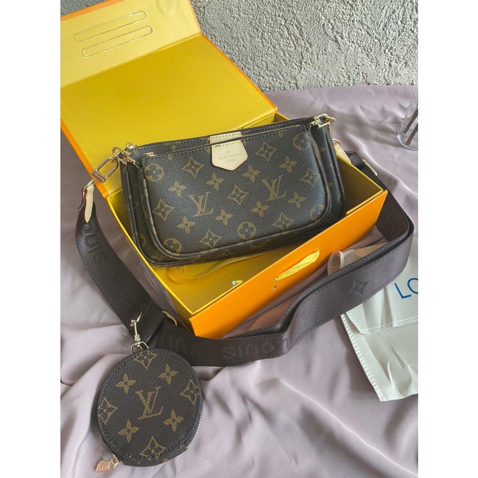 TAS LOUIS VUITTON LV SET SLING BAG MINI POCKET FASHION MODEL BERKUALITAS READY STOCK