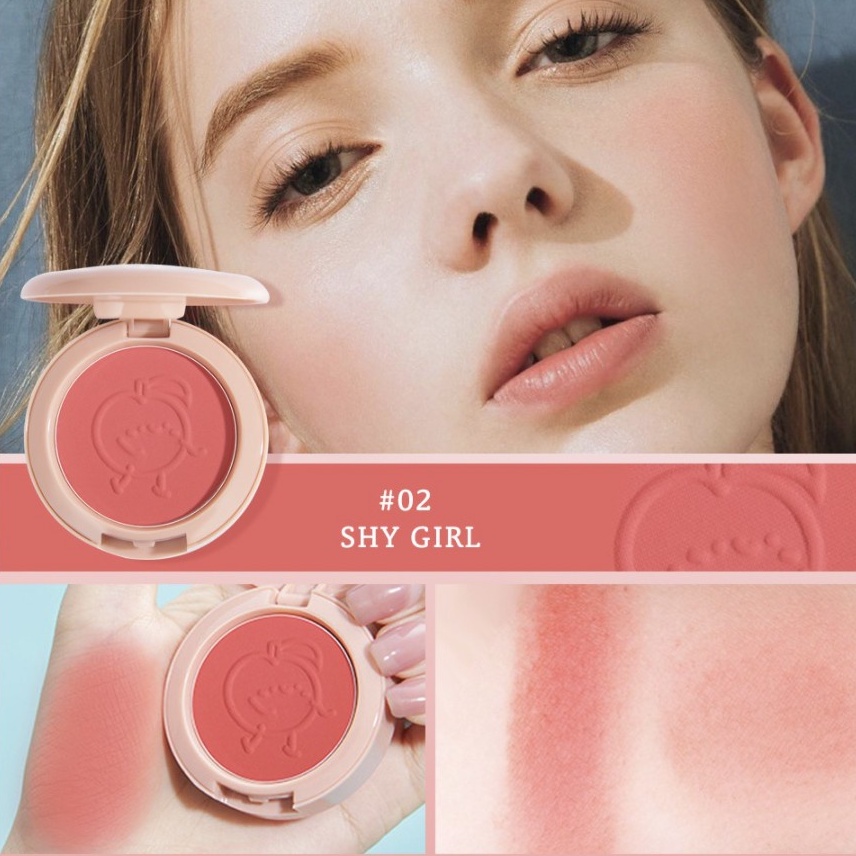 SANIYE Blush On Original Blusher Cheek Blushed Matte Pressed Powder Membuat Pipi Terlihat Lebih Fresh  SA010
