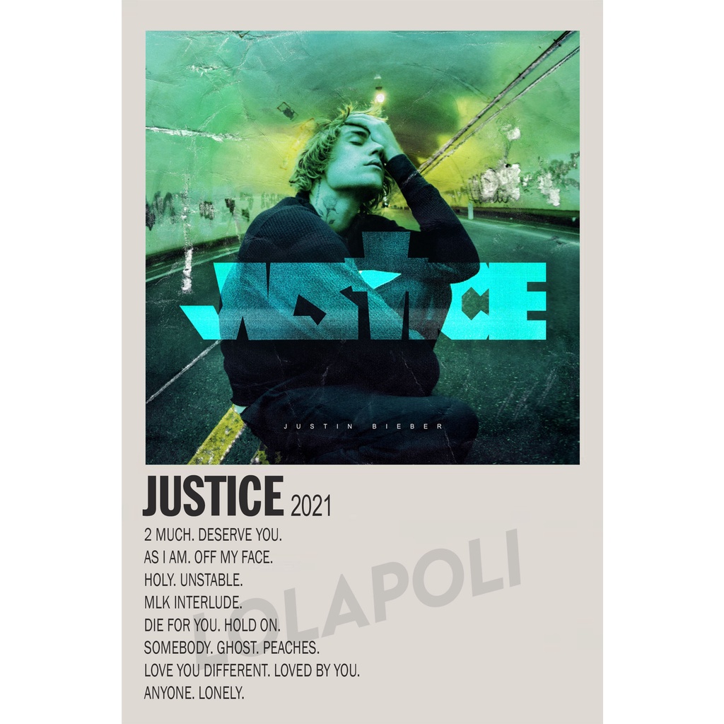 Poster Cover Album Justice - Justin Bieber