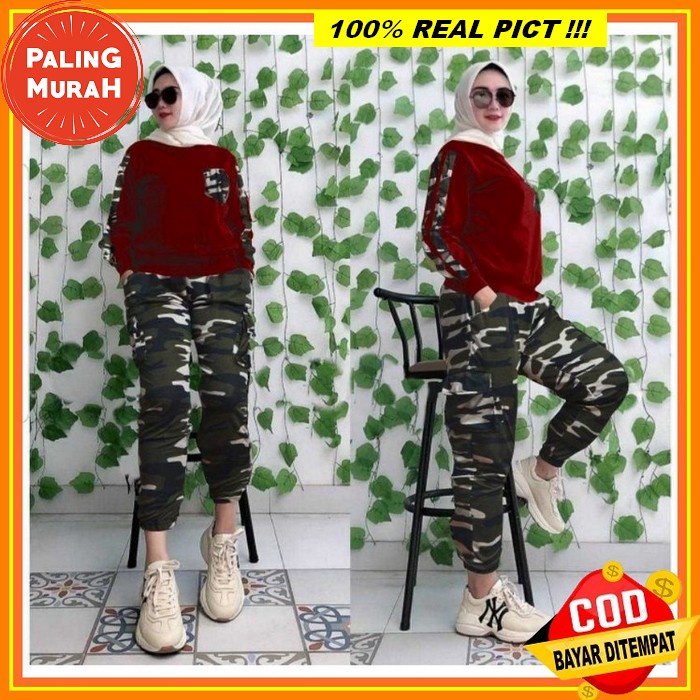 Baju Setelan Wanita Setelan Baju Celana Wanita Import Jumbo One Set Pakaian Model Korea Terbaru Baju