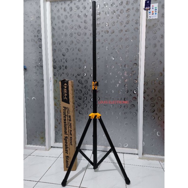 Stand Speaker Tripod SEAC SPS-707 ORIGINAL Full Besi KualitasTerbaik / Tiang kaki Speaker ( Harga 1pcs )