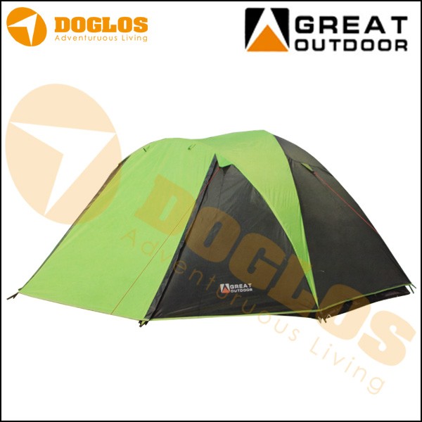 Tenda 4 orang GREAT OUTDOOR JAVA 4/5 tent double layer fly sheet in