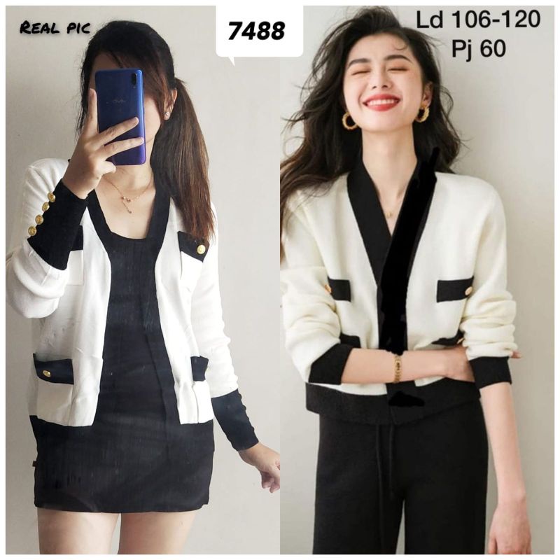 cardigan rajut import 7488