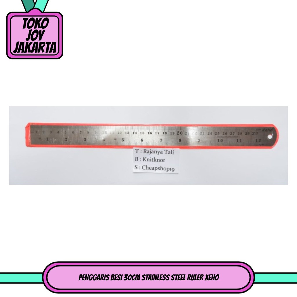 

PENGGARIS BESI 30CM STAINLESS STEEL RULER XEHO