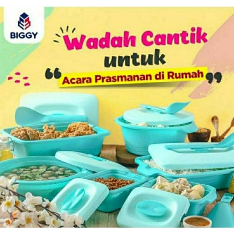 PARASMANAN SET AQUAMARINE SERVING SET (free bubble wrap)