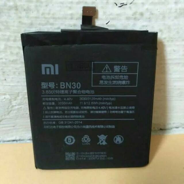 BATRE BATREI BATERAI XIOMI REDMI 4A / BN30 / BN 30 ORI