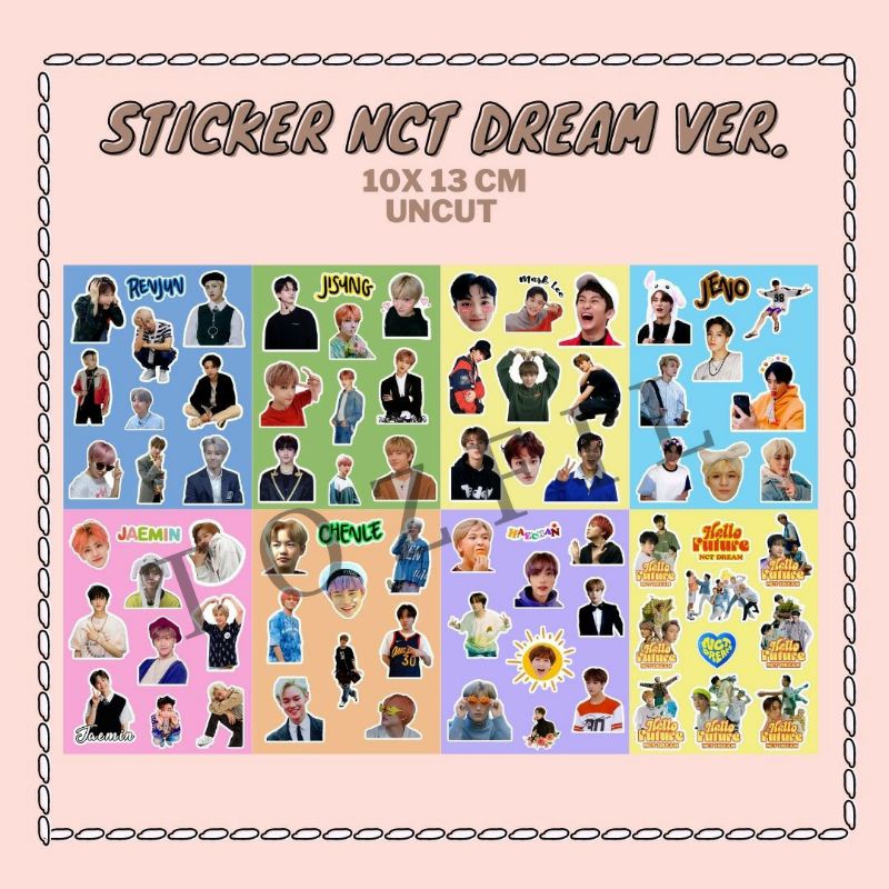 

STICKER NCT DREAM (NO MIN. ORDER)