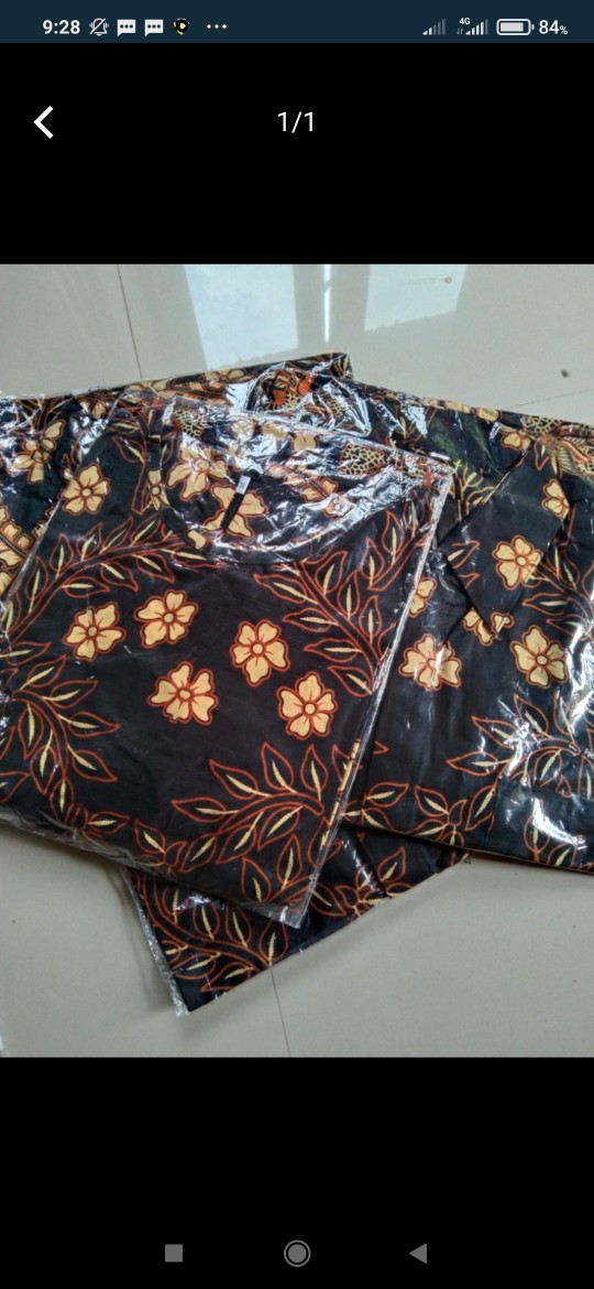 Couple Batik Keluarga || Setelan Couple Batik Ayah Ibu Anak Cewek