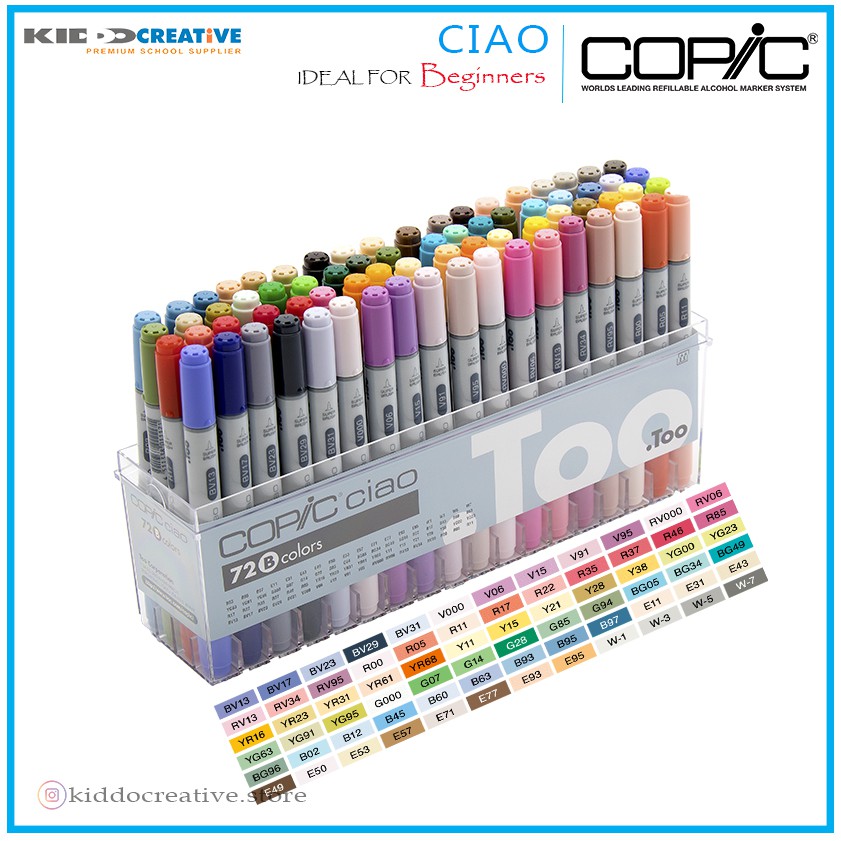 

COPIC CIAO 72 COLOR SET B