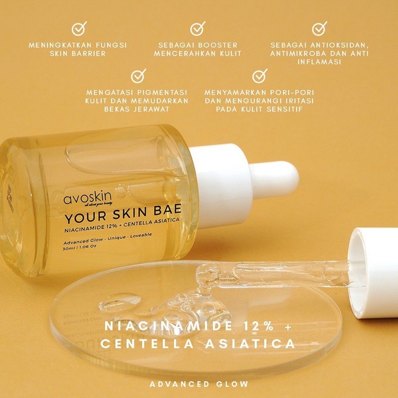 AVOSKIN Your Skin Bae Indonesia / Miraculous Refining Retinol PHTE Eye Serum Toner Ampoule YSB Avo