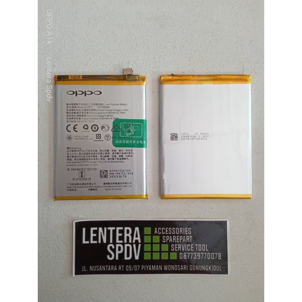 Baterai Oppo A3S BLP 673 Original