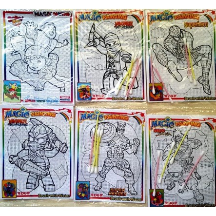 

WG Kertas Mewarnai magic painting isi 5 pcs