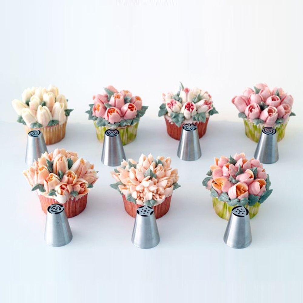 Preva Flower Frosting Tip Tools Bunga Mawar Cupcake Perlengkapan Baking Icing Piping Nozel