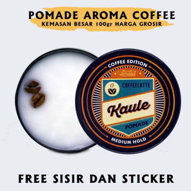 POMADE AROMA KOPI KEMASAN BESAR 100gr grosir