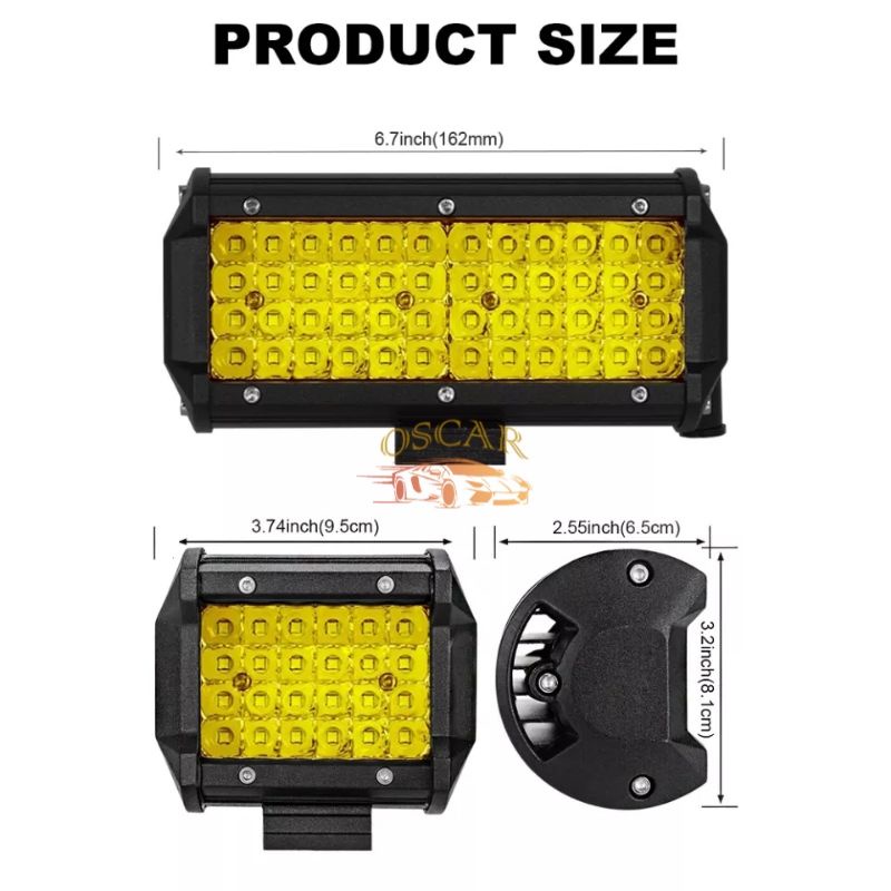 Lampu Tembak Sorot LED Bar CWL 40 Titik Mata 120 Watt Motor Mobil 120W 12 Volt 12V Worklight