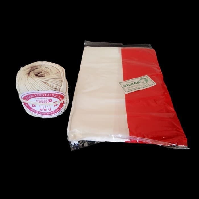 

Bendera Plastik + Benang