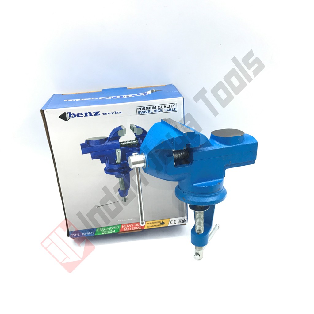 BENZ BZ-9016 Catok Meja 60 mm - Bench Vise Ragum Clamp Mini Hobby 360 Degree