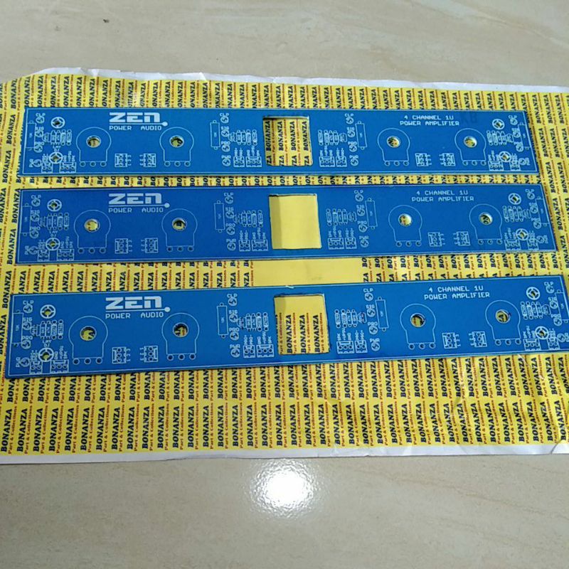 Pcb panel depan bok 1u 1.5u 4channel