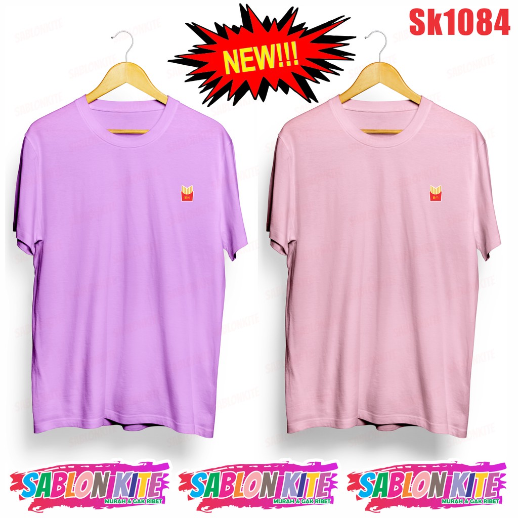 MURAH!!! KAOS KPOP KENTANG LOGO KECIL SK1084 UNISEX COMBED 30S